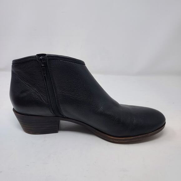 Lucky Brand Black Leather Ankle Boots Size 9M - Picture 4 of 9